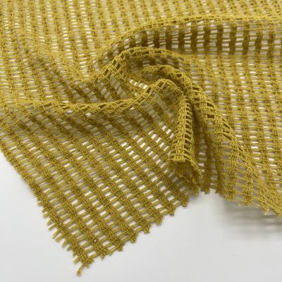 Eco-Friendly Knitted Jacquard Hollow mesh Fabric Made with 196%Polyester 4%Spandex 145cm 165gsm F02-070