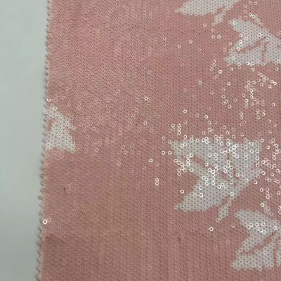 Beautiful Mesh Sequins Embroidery Fabric  395GSM Embroidered For Party  Dresses